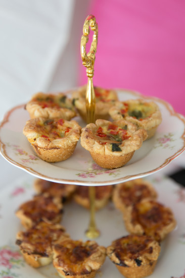 Sweet XOXO Baby Shower food quiche