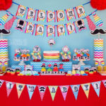 Rainbow Mustache Baby Shower