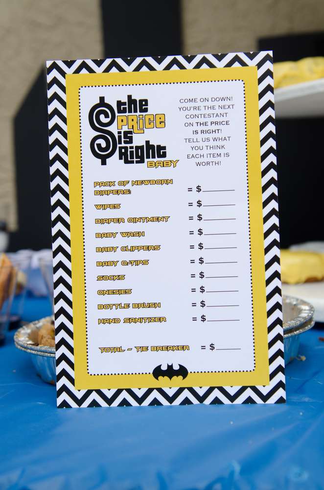 Batman Baby Shower – Baby Shower Ideas 4U