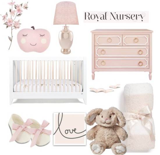 pink princess baby nursery ideas