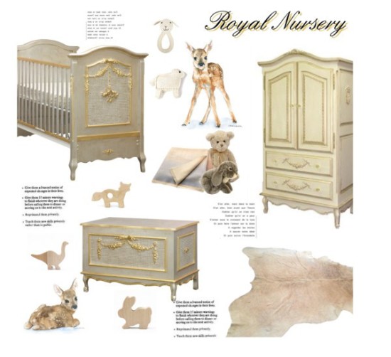 royal prince or princess baby nursery room