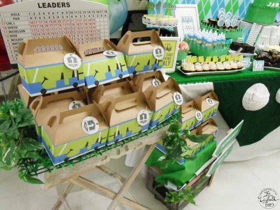 First Masters Tournament baby shower cart boxes