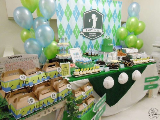 First Masters Tournament baby shower golf