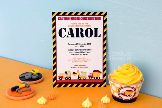 baby-under-construction-baby-shower invitations