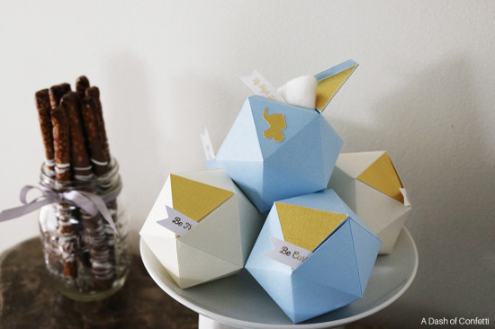 geometric baby shower boxes