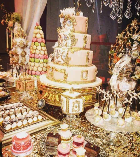 princess baby shower cake centerpiece