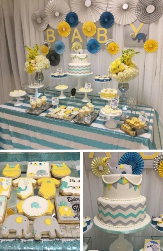 Glam Elephant Baby Shower