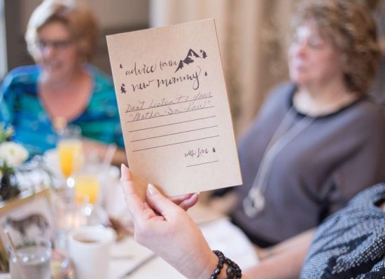 advice for mommy to be card rustic cards