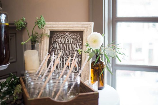 birch tree pattern paper straws