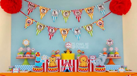 circus-carnival-baby-shower decoration ideas