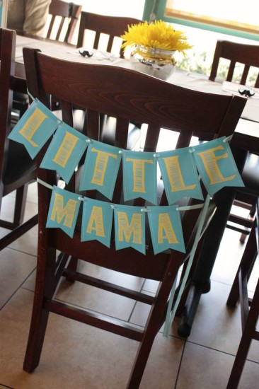 little man baby shower mommy to be chair