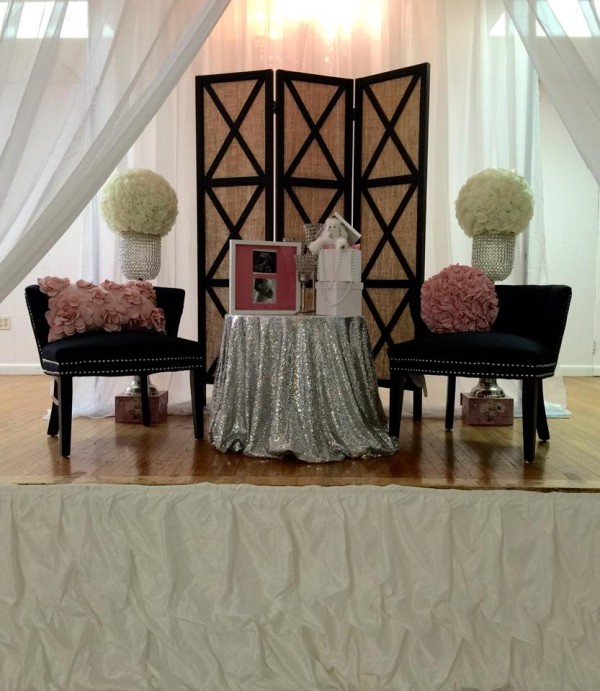 Modern-Chic-Chanel-Baby-Shower-Chairs-Decor