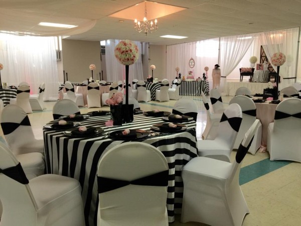 Modern-Chic-Chanel-Baby-Shower-Flower-Bouquets