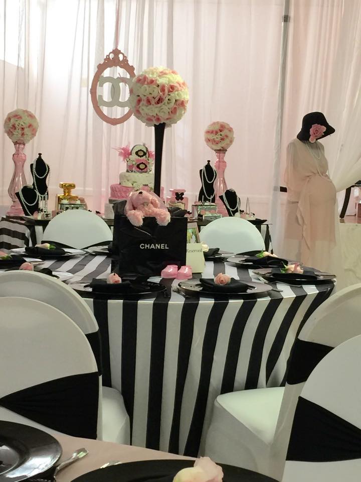 Modern Chic Chanel Baby Shower Baby Shower Ideas