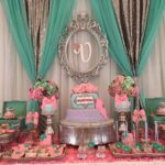 Teal And Pink Modern Chic Baby Shower