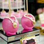 Pink and Black Floral Baby Shower