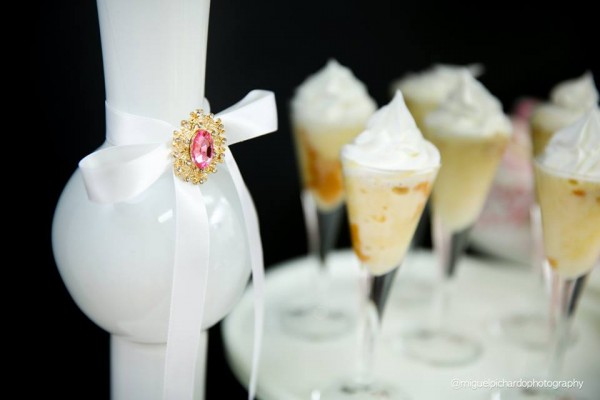 Pink-And-Black-Floral-Baby-Shower-Vase-Decor