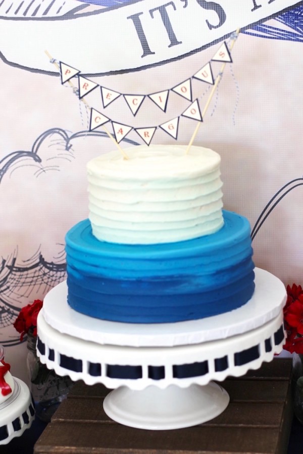 Classic-Airplane-Baby-Shower-Cake