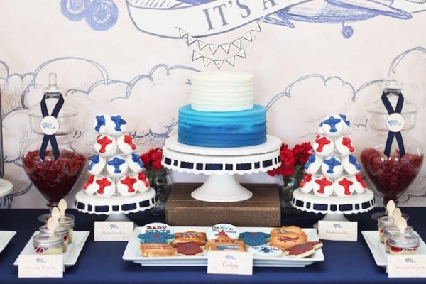 Classic-Airplane-Baby-Shower-Treat-Table