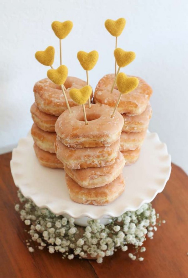 Bright-Bee-Loved-Baby-Shower-Donut-Stack