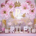 Shimmering Pink And Gold Baby Shower