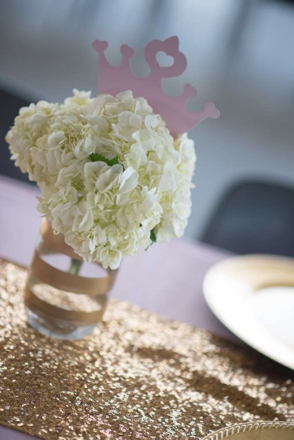 Shimmering-Pink-And-Gold-Baby-Shower-Flowers