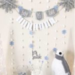 Silver and White Snowy Baby Shower