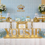 Sky Blue and Gold Royal Baby Shower