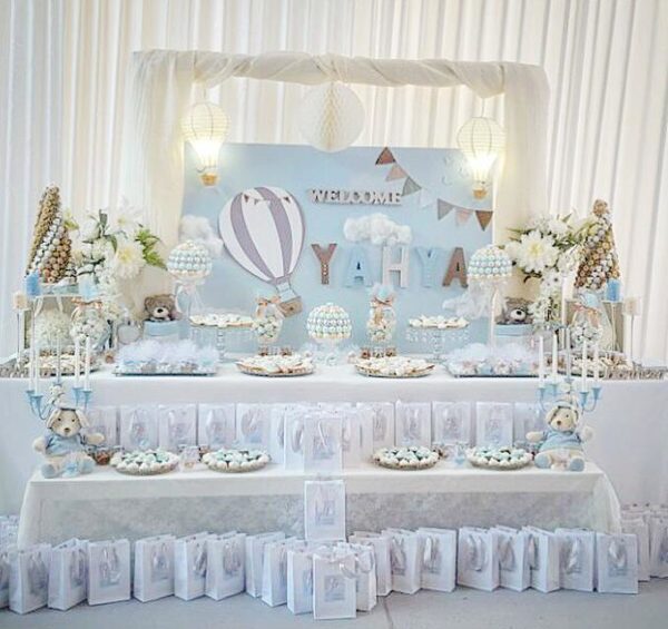 Air Balloon Themed Baptism – Baby Shower Ideas 4U