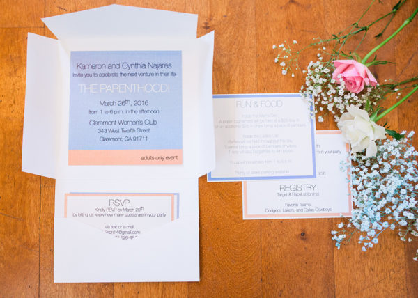 simplicity and modern pantone invitation