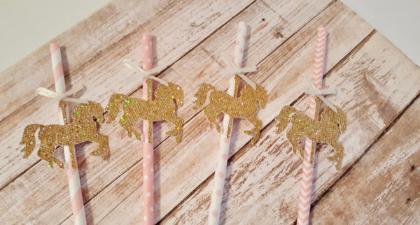 carousel-horse-paper-straws-baby-shower