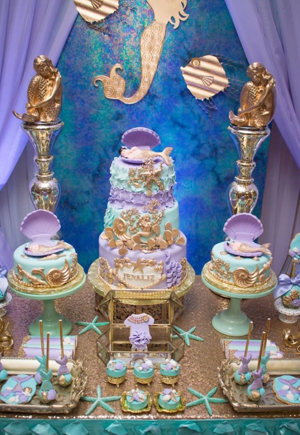 Blue Green Under The Sea Baby Shower - Baby Shower Ideas - Themes - Games