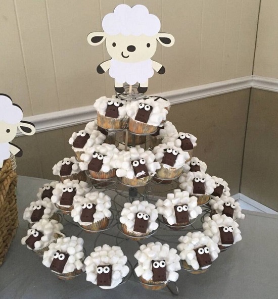 lamb cupcakes