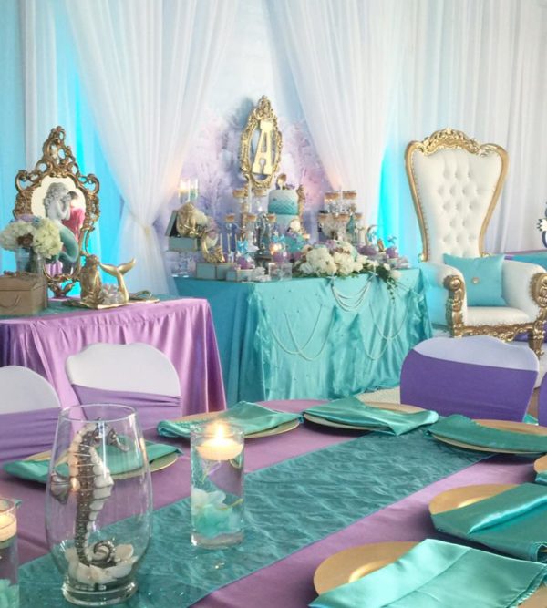 Beautiful Golden Mermaid Baby Shower - Baby Shower Ideas - Themes - Games