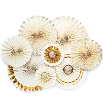 golden-princess-baby-shower-paper-flowers