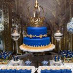 Royal Blue and Gold Prince Shower