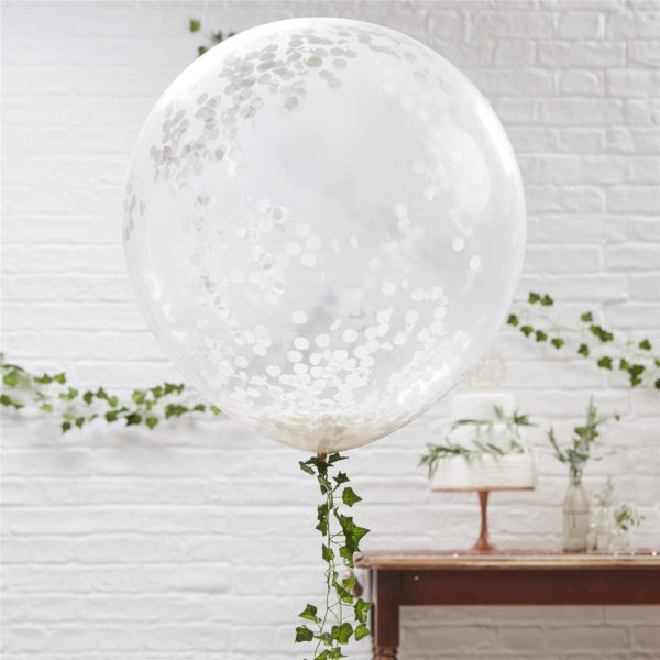 white-confetti-round-balloons
