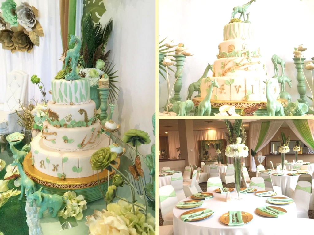 Mint Green Jungle Baby Shower - Baby Shower Ideas - Themes ...