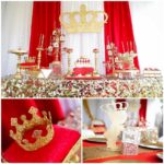 Red and Gold Royal Affair Baby Shower