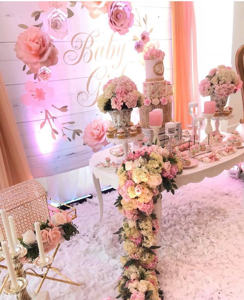 Pretty Pink and Floral Baby Shower – Baby Shower Ideas 4U