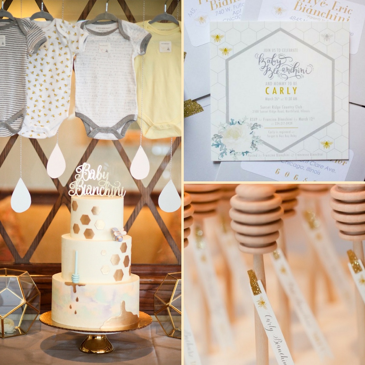 Stylish Sweet As Can Bee Shower - Baby Shower Ideas - Themes - Games