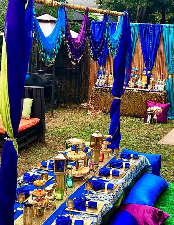 elegant Moroccan baby shower