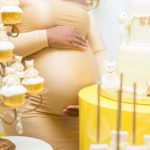 Glam Yellow and White Teddy Bear Baby Shower