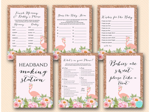 pink-rose-gold-flamingo-baby-shower-game-signs-headband-babies