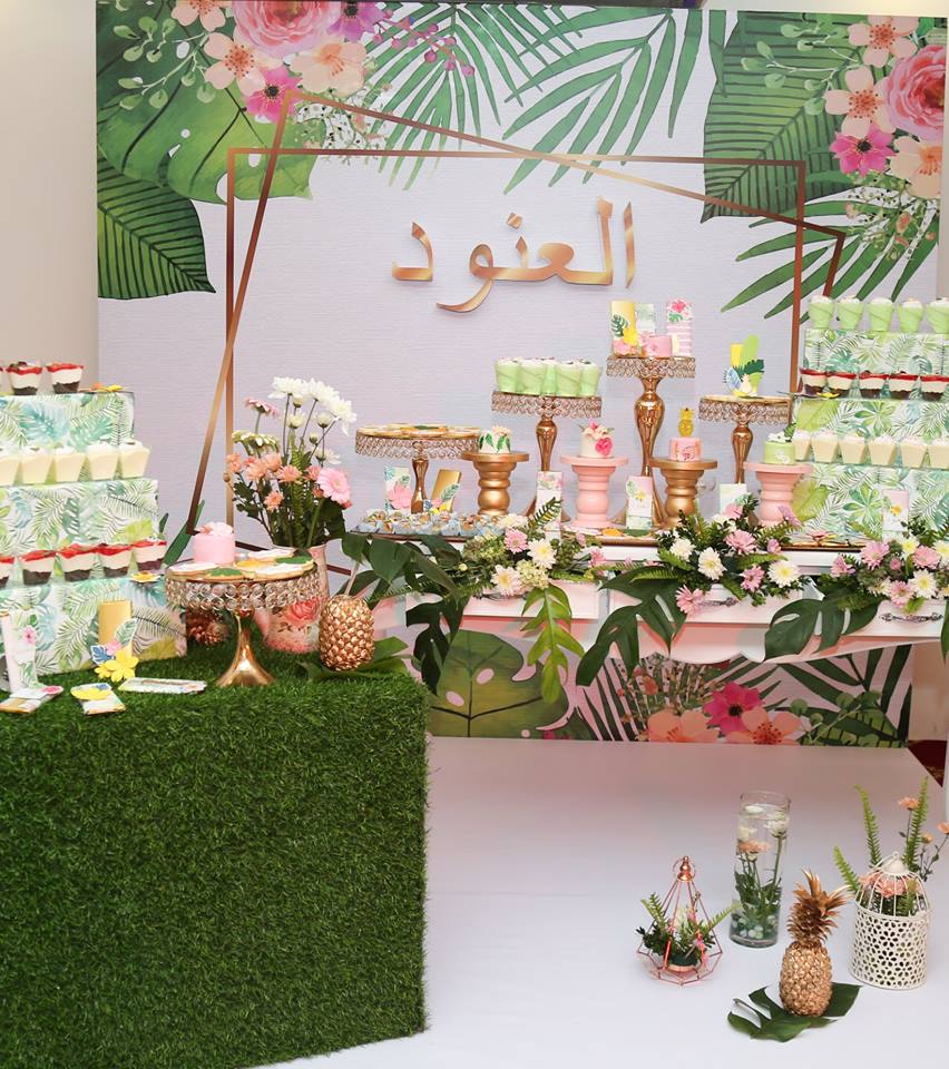 Tropical-Baby-Naming-Ceremony-Tables