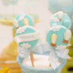 Sweet Blue and Yellow Hot Air Balloon Baby Shower