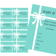free tiffany baby shower thank you note