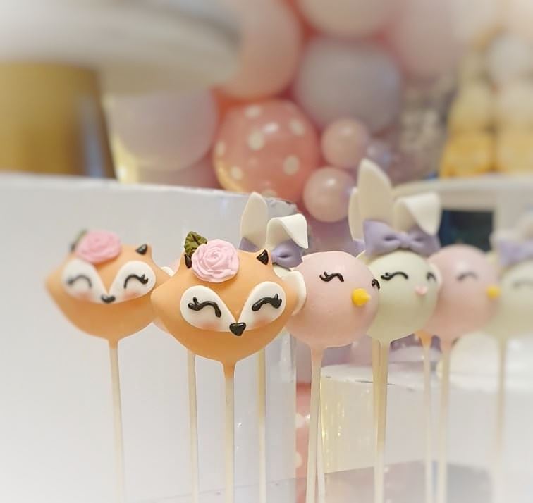 fox and bunny cakepops
