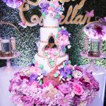 Purple Magenta Butterfly Garden Baby Shower