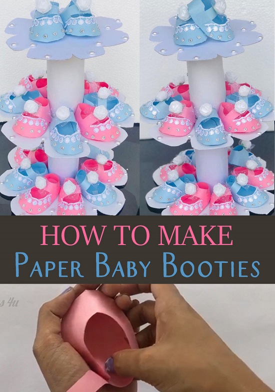 DIY Baby Shower Booties: Cute Tissue Paper Party Favors